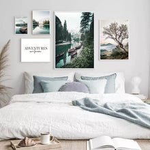 Load image into Gallery viewer, Nordic Mountain Lake Wall Art