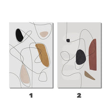 Load image into Gallery viewer, Modern Abstract Geometric Lining Art
