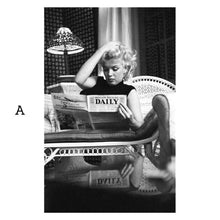 Load image into Gallery viewer, Black White Fashion Women Portrait