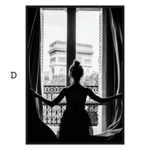 Load image into Gallery viewer, Black White Fashion Women Portrait