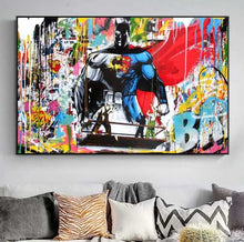 Charger l'image dans la galerie, Batman vs. Superman by Mr Brainwash