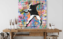 Load image into Gallery viewer, Banksy Flower Thrower