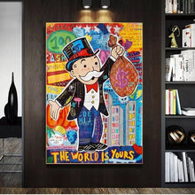 Charger l'image dans la galerie, The World Is Yours - Monopoly Graffiti Art