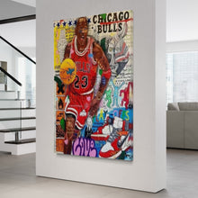 Load image into Gallery viewer, Michael Jordan Pop Graffiti Art