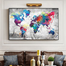 Load image into Gallery viewer, Modern Colorful World Map