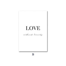 Load image into Gallery viewer, Dream. Love. Live. Minimalist Word Art