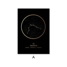 Load image into Gallery viewer, Constellation Zodiac Astronomy Wall Print
