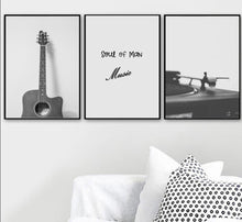 Load image into Gallery viewer, Black White Vintage Music Vibes