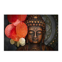 Load image into Gallery viewer, Bronze Buddha Carved Statue Wall Art