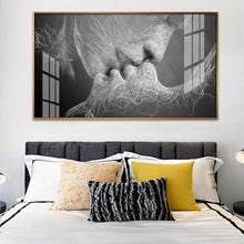 Charger l'image dans la galerie, Black & White Abstract Lover Kiss