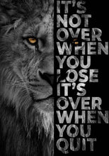 Load image into Gallery viewer, It's Not Over Motivational Art