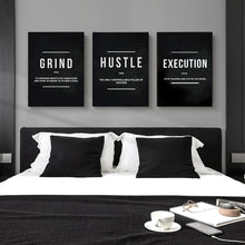 Load image into Gallery viewer, Grind - Hustle - Execution Motivational Art