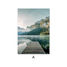 Load image into Gallery viewer, Nordic Escape To The Mountain Lake Art Print Set