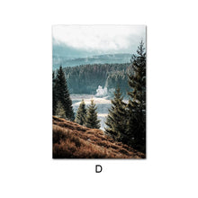 Load image into Gallery viewer, Nordic Escape To The Mountain Lake Art Print Set