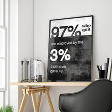 Load image into Gallery viewer, No Quitters - Be The 3%