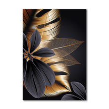 Charger l'image dans la galerie, Black Golden Plant Leaf