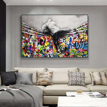 Load image into Gallery viewer, Above The Curtain Graffiti Art