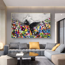 Load image into Gallery viewer, Above The Curtain Graffiti Art