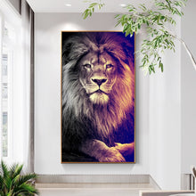 Load image into Gallery viewer, Modern Lion In The Sunrise