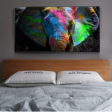 Charger l'image dans la galerie, Graffiti Art Colorful Elephant