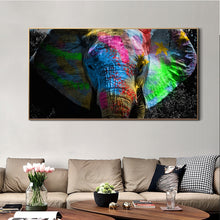 Charger l'image dans la galerie, Graffiti Art Colorful Elephant