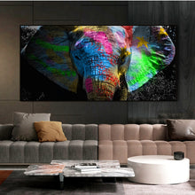 Charger l'image dans la galerie, Graffiti Art Colorful Elephant