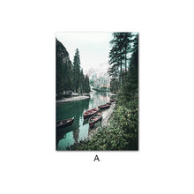Load image into Gallery viewer, Nordic Mountain Lake Wall Art