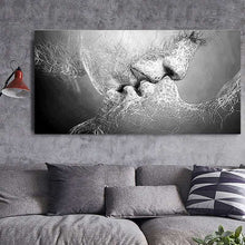 Charger l'image dans la galerie, Black & White Abstract Lover Kiss