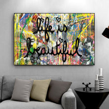 Charger l'image dans la galerie, Life Is Beautiful Graffiti Art
