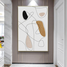 Load image into Gallery viewer, Modern Abstract Geometric Lining Art
