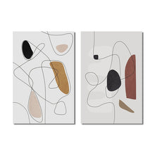 Load image into Gallery viewer, Modern Abstract Geometric Lining Art