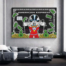 Charger l'image dans la galerie, American Express Donald Duck Money Art