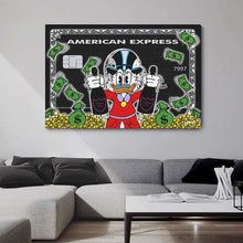 Charger l'image dans la galerie, American Express Donald Duck Money Art