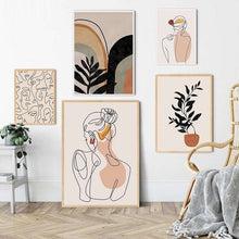 Charger l'image dans la galerie, *Pink Abstract Figures & Flowers
