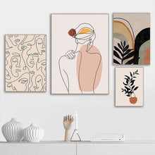 Charger l'image dans la galerie, Pink Abstract Figures & Flowers
