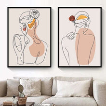 Charger l'image dans la galerie, *Pink Abstract Figures & Flowers