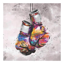 Charger l'image dans la galerie, Colourful Boxing Gloves Graffiti Art