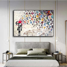 Charger l'image dans la galerie, Banksy Girl with Butterfly