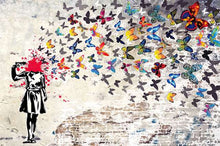 Charger l'image dans la galerie, Banksy Girl with Butterfly