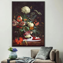 Load image into Gallery viewer, Floral Jordan Air Sneaker Wall Art