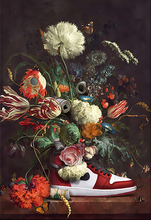 Load image into Gallery viewer, Floral Jordan Air Sneaker Wall Art