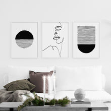 Charger l'image dans la galerie, B&W Woman Body & Moon Abstract Lining
