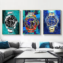 Load image into Gallery viewer, Modern Luxury Watch Graffiti Art