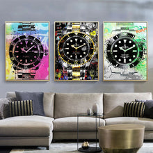 Load image into Gallery viewer, Modern Luxury Watch Graffiti Art