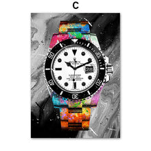 Load image into Gallery viewer, Modern Luxury Watch Graffiti Art