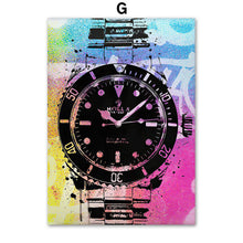 Load image into Gallery viewer, Modern Luxury Watch Graffiti Art