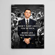 Load image into Gallery viewer, The Wolf Of Wall Street Motivational Art