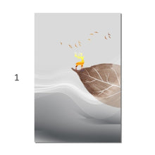 Charger l&#39;image dans la galerie, Abstract Leaves Wall Art
