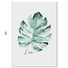 Load image into Gallery viewer, Watercolor Plants Leaf Scandinavian Decor
