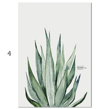 Load image into Gallery viewer, Watercolor Plants Leaf Scandinavian Decor
